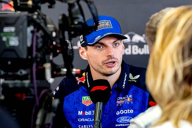Formula 1 driver Max Verstappen of Oracle Red Bull Racing participates in a press conference at the Formula 1 Melbourne media day at Albert Park in...