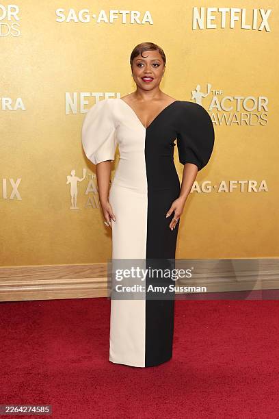 Quinta Brunson attends the 32nd Annual Actor Awards at Shrine Auditorium and Expo Hall on March 01, 2026 in Los Angeles, California.