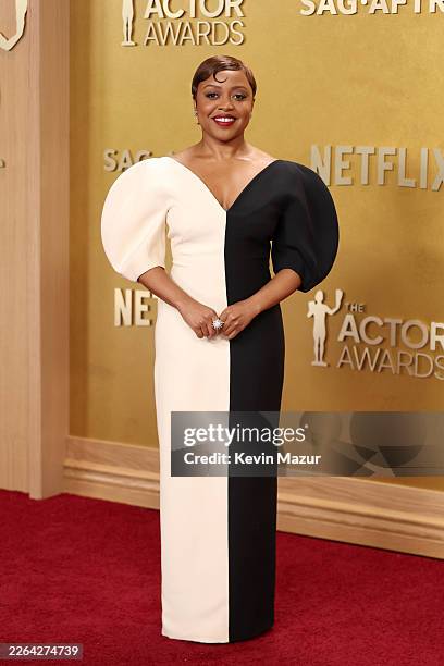 Quinta Brunson attends the 32nd Annual Actor Awards at Shrine Auditorium and Expo Hall on March 01, 2026 in Los Angeles, California.