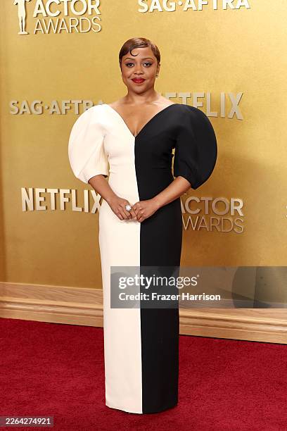 Quinta Brunson attends the 32nd Annual Actor Awards at Shrine Auditorium and Expo Hall on March 01, 2026 in Los Angeles, California.