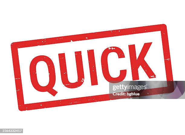 quick - red rubber stamp on white background - biscuit quick bread stock illustrations