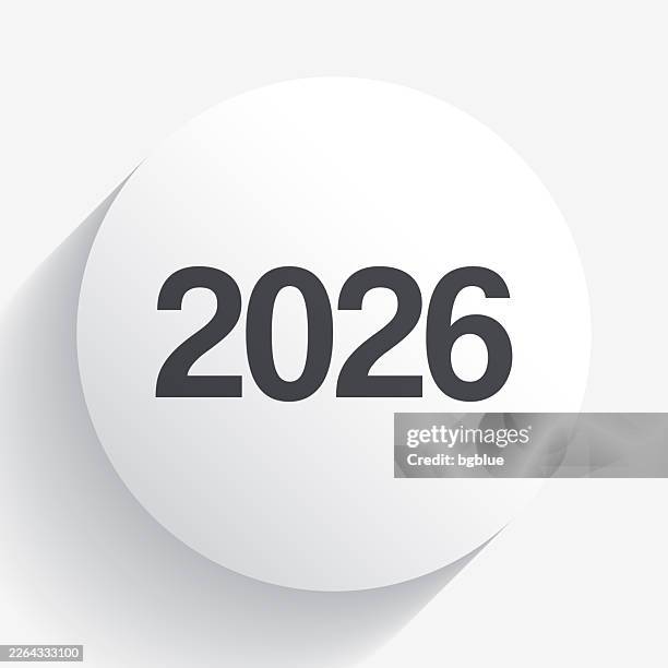 2026 Two Thousand Twentysix Icon On White Background High-Res