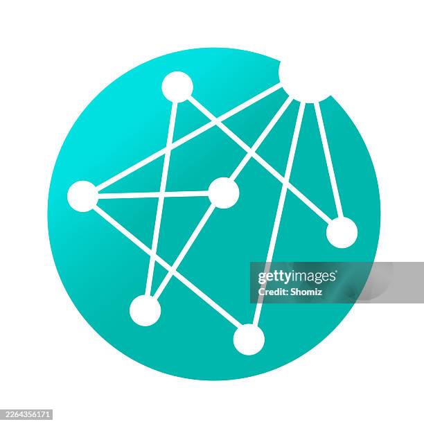 molecule technology logo template - multimedia background stock illustrations