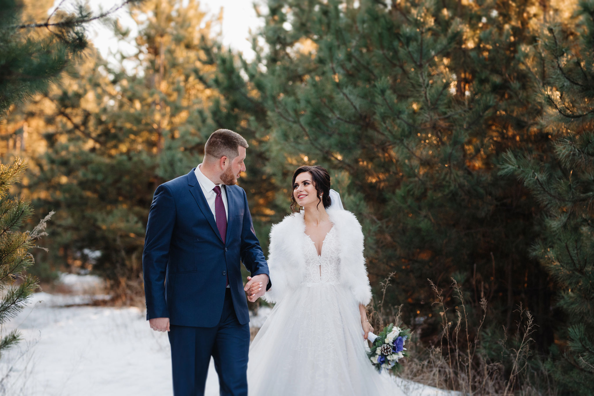 winter wedding attire