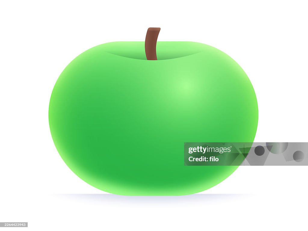 Apple 3D Design Element