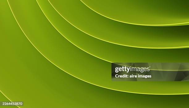 abstract lime green concentric curves creating smooth waves - chartreuse stock pictures, royalty-free photos & images