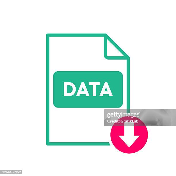 data format download file icon computer database information document - html tag stock illustrations