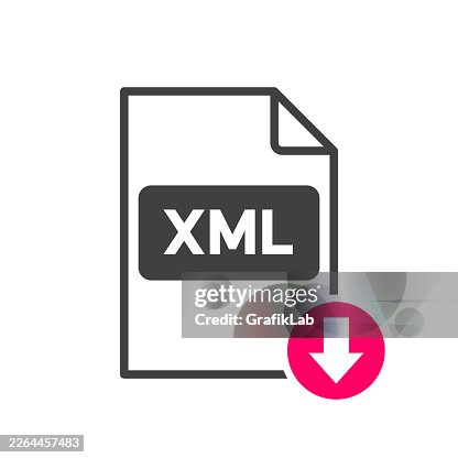 Extensible Markup Language XML Format Download File Icon Extensible Markup Language XML Format Download File Icon