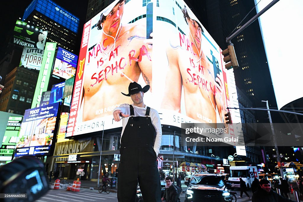 Rob Rausch Surprise Appearance With MAC Cosmetics For Sephora Launch