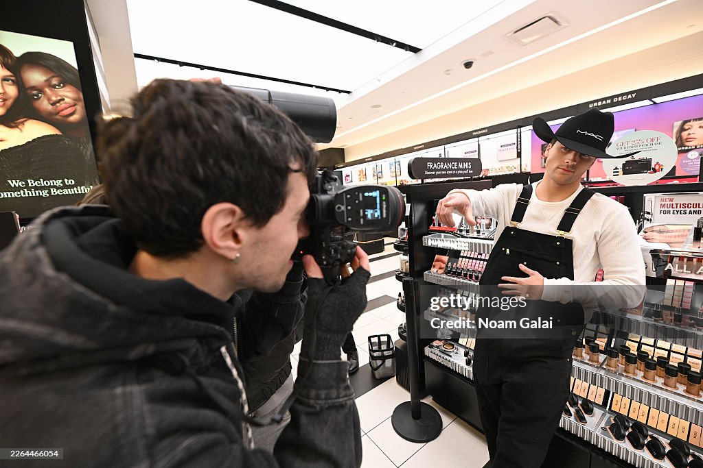 Rob Rausch Surprise Appearance With MAC Cosmetics For Sephora Launch