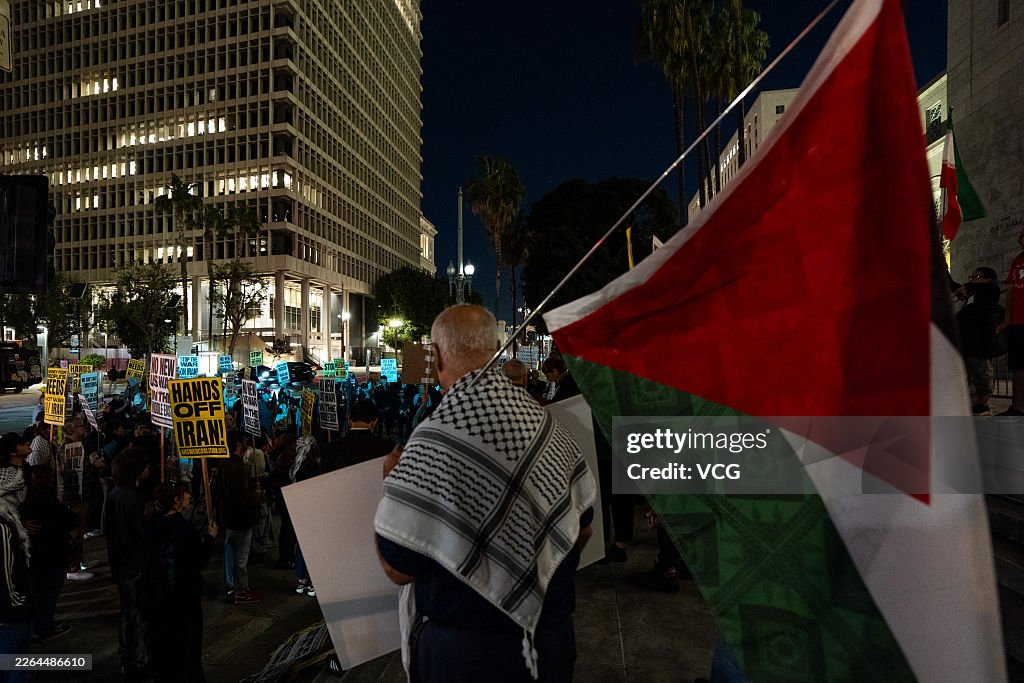 Los Angeles Protesters Decry U.S.-Israel Attacks On Iran