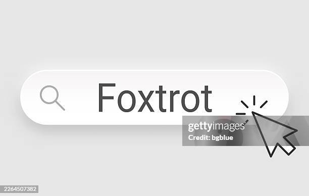 foxtrot - search bar with cursor on blank background - ballroom dancing stock illustrations