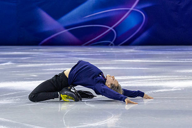 February 21: Ilia Malinin of the United States, as Team USA perform a routine, during the Olympic Figure Skating Exhibition Gala at the Milano Ice...
