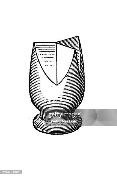 "cleaver" or "splitter" specialized hand tool used in basketry and wickerwork for splitting willow rods (ruten) into uniform strips. - blackcurrant stock illustrations