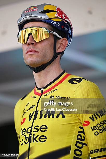 Wout van Aert of Belgium and Team Visma | Lease a Bike prior to the 58th Ename Samyn Classic 2026 - Men's Elite a 203.8km one day race from Quaregnon...