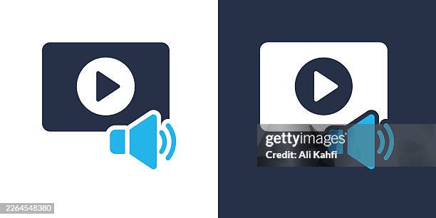 media glyph solid icon. solid icon that can be applied anywhere, simple, pixel perfect and modern style. - video player interface stock illustrations