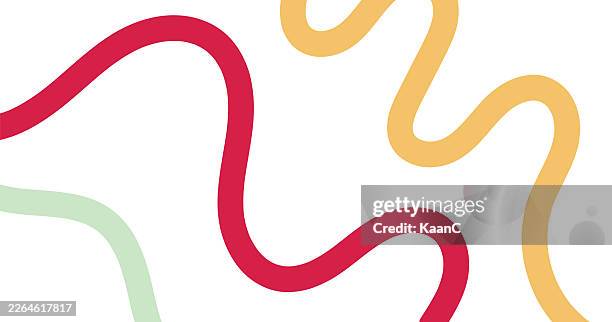 abstract playful background with editable wavy line vector stock illustration - s shape stock illustrations
