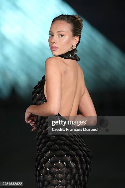 Ester Expósito attends the Grand Dîner du Louvre at Musee du Louvre on March 03, 2026 in Paris, France. The purpose of this annual evening is to...