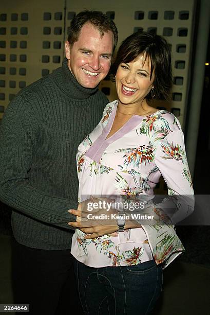 Catherine Bell and husband Adam Beason at the premiere of "The Lord of the Rings: The Two Towers" at the Cinerama Dome Theatre and after-party at the...