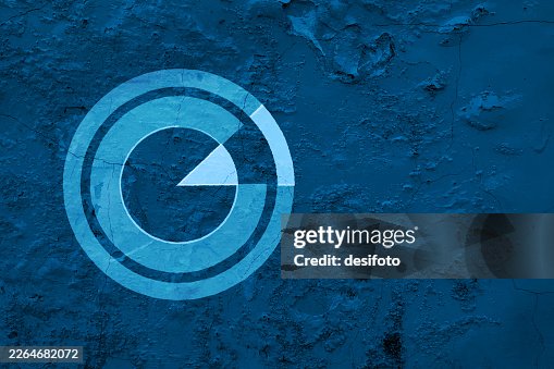 Pie or donut chart graph graffiti blue vector background Pie or donut chart graph graffiti blue vector background