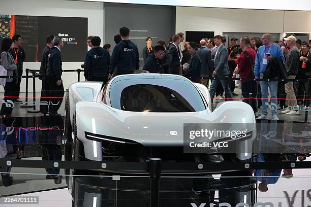 Xiaomi Vision GT all-electric hypercar is on display during 2026 Mobile World Congress on March 2, 2026 in Barcelona, Spain. The 2026 Mobile World...