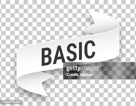 Basic - 3D Banner on transparent background Basic - 3D Banner on transparent background