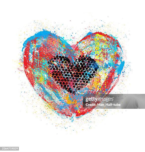 abstract heart shape - tinder background stock illustrations