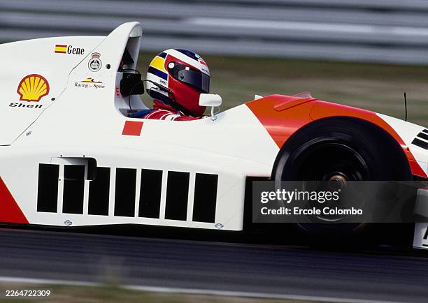 Jordi Gené from Spain driving the Pacific Racing Reynard 92D Mugen Honda V8 during the Hockenheim F3000 race, Round 5 of the FIA International...
