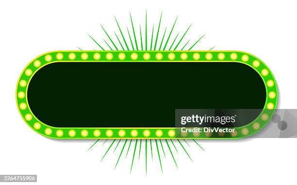 light box advertisement banner - lightbox sign stock illustrations