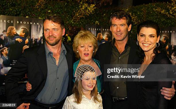 Aidan Quinn, Evelyn Doyle, Pierce Brosnan, Julianna Margulies and Sophie Vavasseur at the premiere of "Evelyn" at the Academy of Motion Pictures Arts...