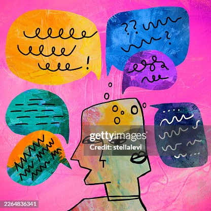 A human head talking discussing thinking, overthinking, communicating their ideas A human head talking discussing thinking, overthinking, communicating their ideas