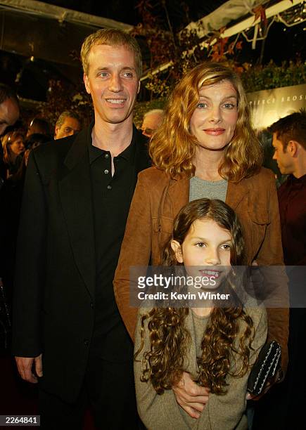 Rene Russo with her husband Danny Gilroy and daughter Rose at the premiere of "Evelyn" at the Academy of Motion Pictures Arts and Sciences in Beverly...
