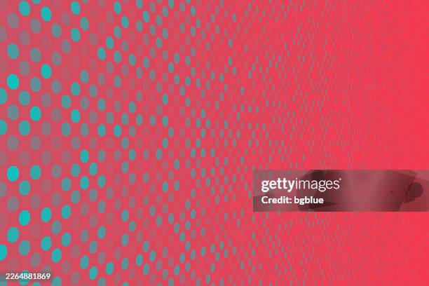 abstract red background with polka dots - trendy 3d background - deep red sunset stock illustrations