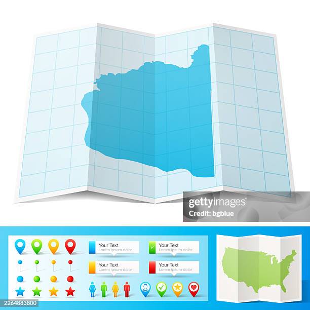 clark county, washington map with location pins on white background - vancouver washington stock illustrations