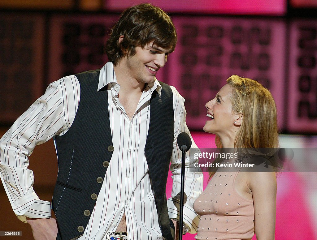 Brittany Murphy and Ashton Kutcher at the VH1 Big In 2002 Awards held