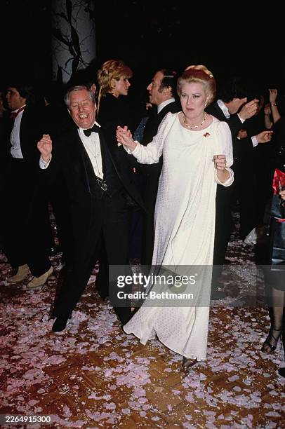 Princess Grace of Monaco dancing at the 'Night of 100 Stars' after-party, held at the New York Hilton Hotel, New York, February 14th 1982.
