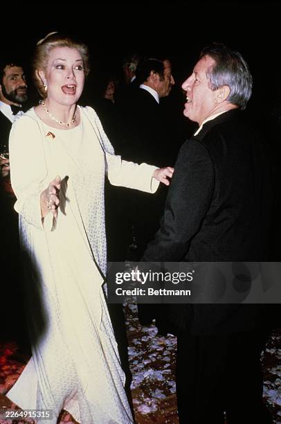 Princess Grace of Monaco dancing at the 'Night of 100 Stars' after-party, held at the New York Hilton Hotel, New York, February 14th 1982.