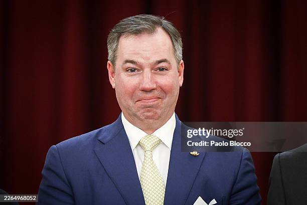 The Grand Duke Guillaume of Luxembourg Visits the Congress Of Deputies on March 05, 2026 in Madrid, Spain.