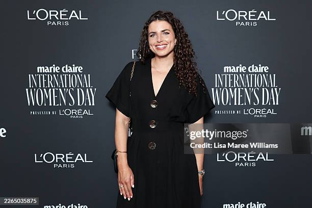 Jess Fox attends the Marie Claire International Women's Day Luncheon on March 06, 2026 in Sydney, Australia.
