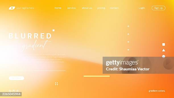 abstract blurred orange gradient fluid vector background design wallpaper template with dynamic color, waves, and blend. futuristic modern backdrop design for business, presentation, ads, banner - blend stock illustrations