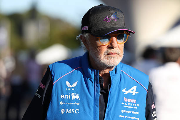 Flavio Briatore, Executive Advisor of Alpine F1 looks on during practice ahead of the F1 Grand Prix of Australia at Albert Park Grand Prix Circuit on...