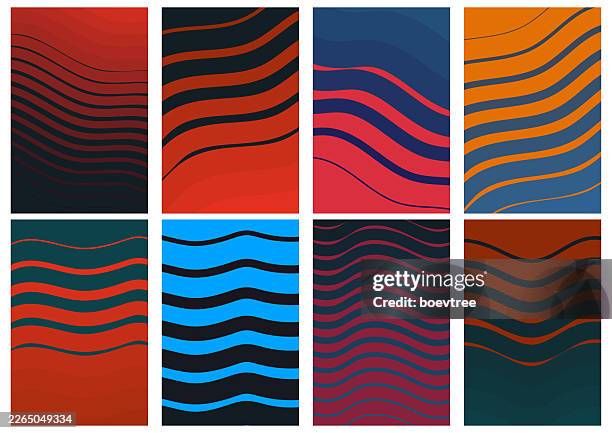 fluidity gradient wave liquid effects template design element - moire background stock illustrations