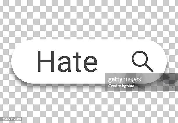 hate - search bar on transparent background - looking disgusted stock illustrations