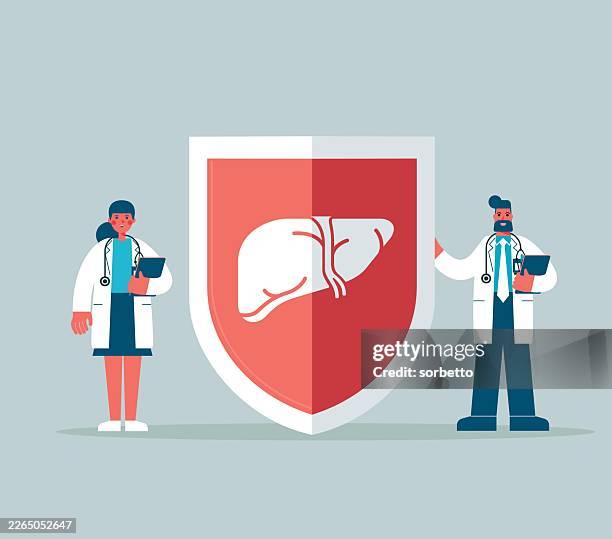 liver protection - microbiologist stock illustrations