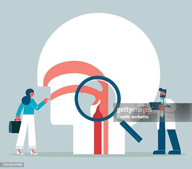 oral dysphagia diseases - businesswoman - muscular dystrophy stock illustrations