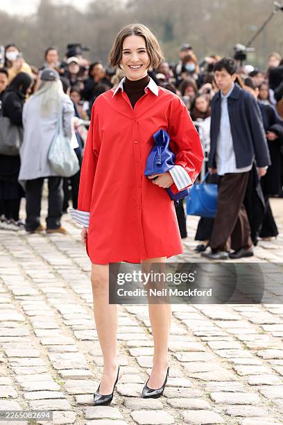 Hari Nef attends Loewe show at Château de Vincennes during Day Five of Paris Fashion Week - Womenswear Fall/Winter 2026/2027 on March 06, 2026 in...