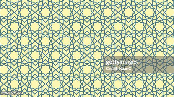 abstract islamic geometric pattern pattern background. abstract colorful background. editable lines. vector stock illustration. - decorating stage stock illustrations