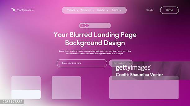 abstract blurred purple gradient fluid vector background design wallpaper template with dynamic color, waves, and blend. futuristic modern backdrop design for business, presentation, ads, banner - web design template stock illustrations