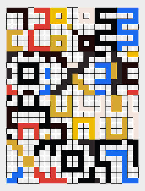 abstract color digital game check pattern illustration background,geometric grid art shape - idle breakout codes game stock illustrations