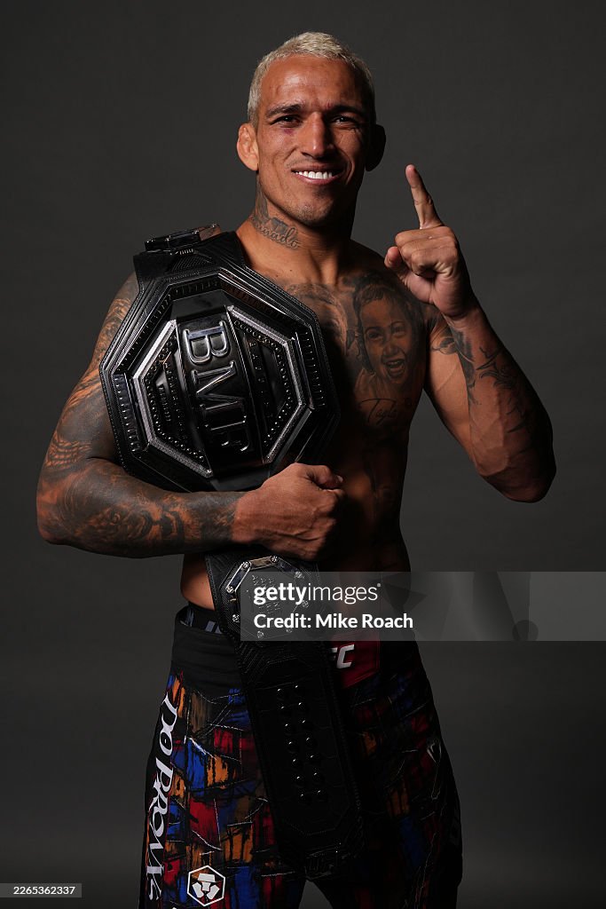Charles Oliveira Of Brazil Poses For A Portrait After His Victory charles-oliveira-of-brazil-poses-for-a-portrait-after-his-victory